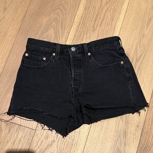 Levi’s 501 Black Denim Women's Shorts Sz 27